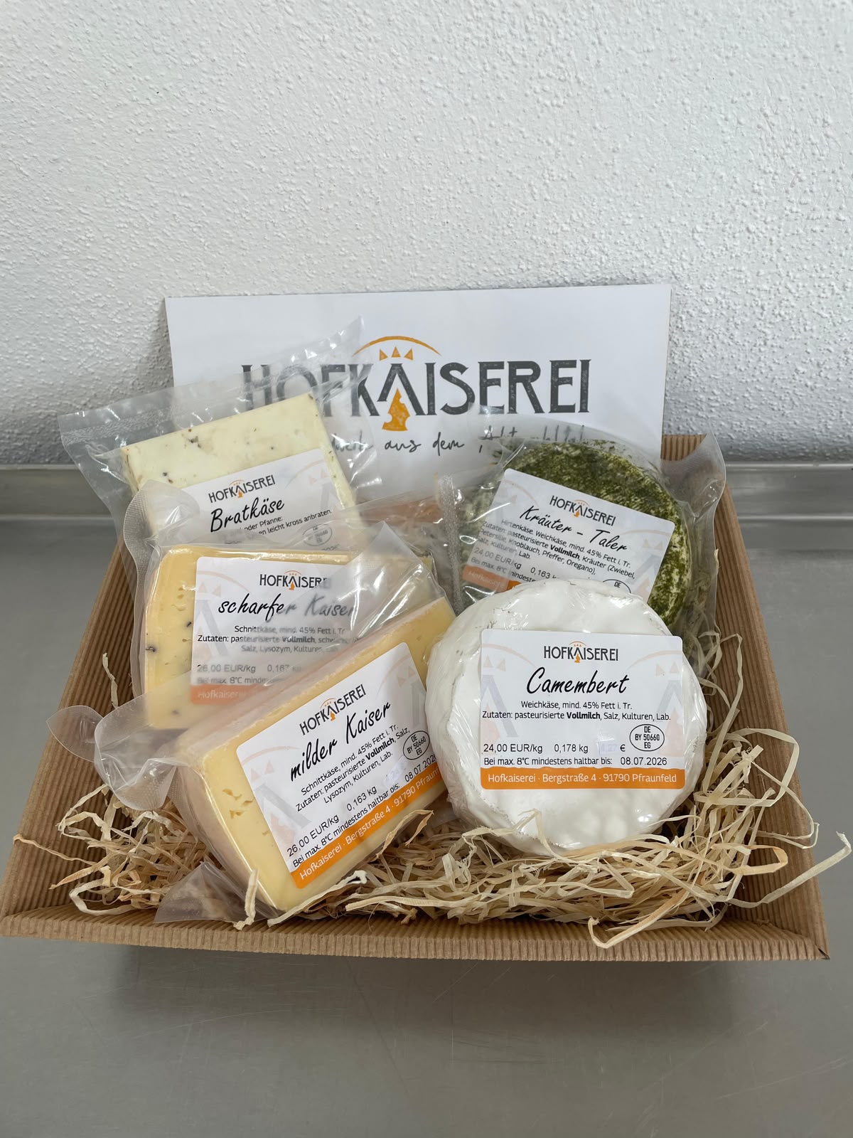 Käsepaket aus der Hofkaiserei